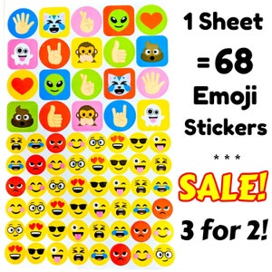 Emoji Aufkleber Belohnung Lustige süße Smiley-Gesichter Planner Sticker Kinder Sticker Brett Lustige Lehrer Eltern Geschenktüten Party Star HP Kids