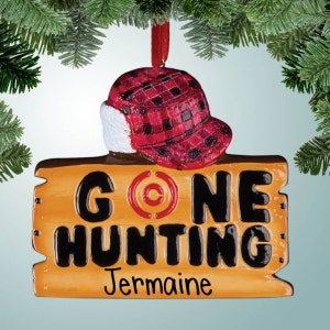 Gone Hunting Sign - Christmas Ornaments - Hunt - Free Shipping Eligible - open season - outdoors - deer - ducks