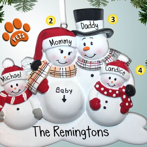 Expecting Family Christmas Ornament 