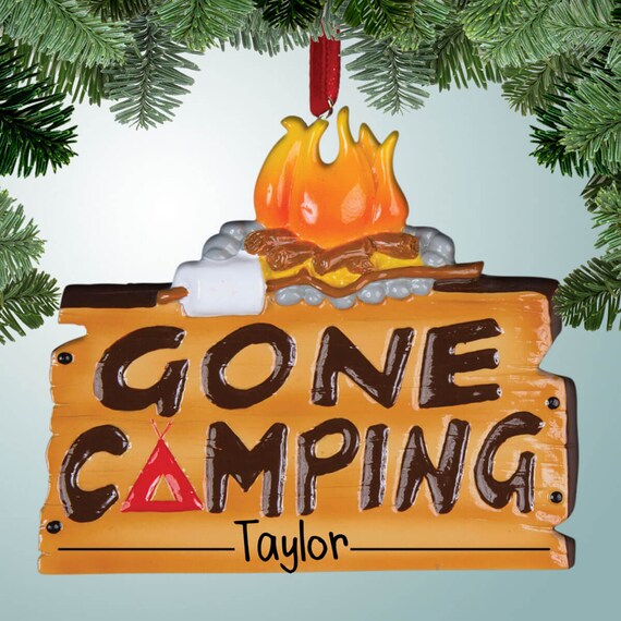 Mondwater Kenmerkend verontschuldigen Gone Camping Sign Kerst ornamenten Camping Buiten Tent - Etsy België