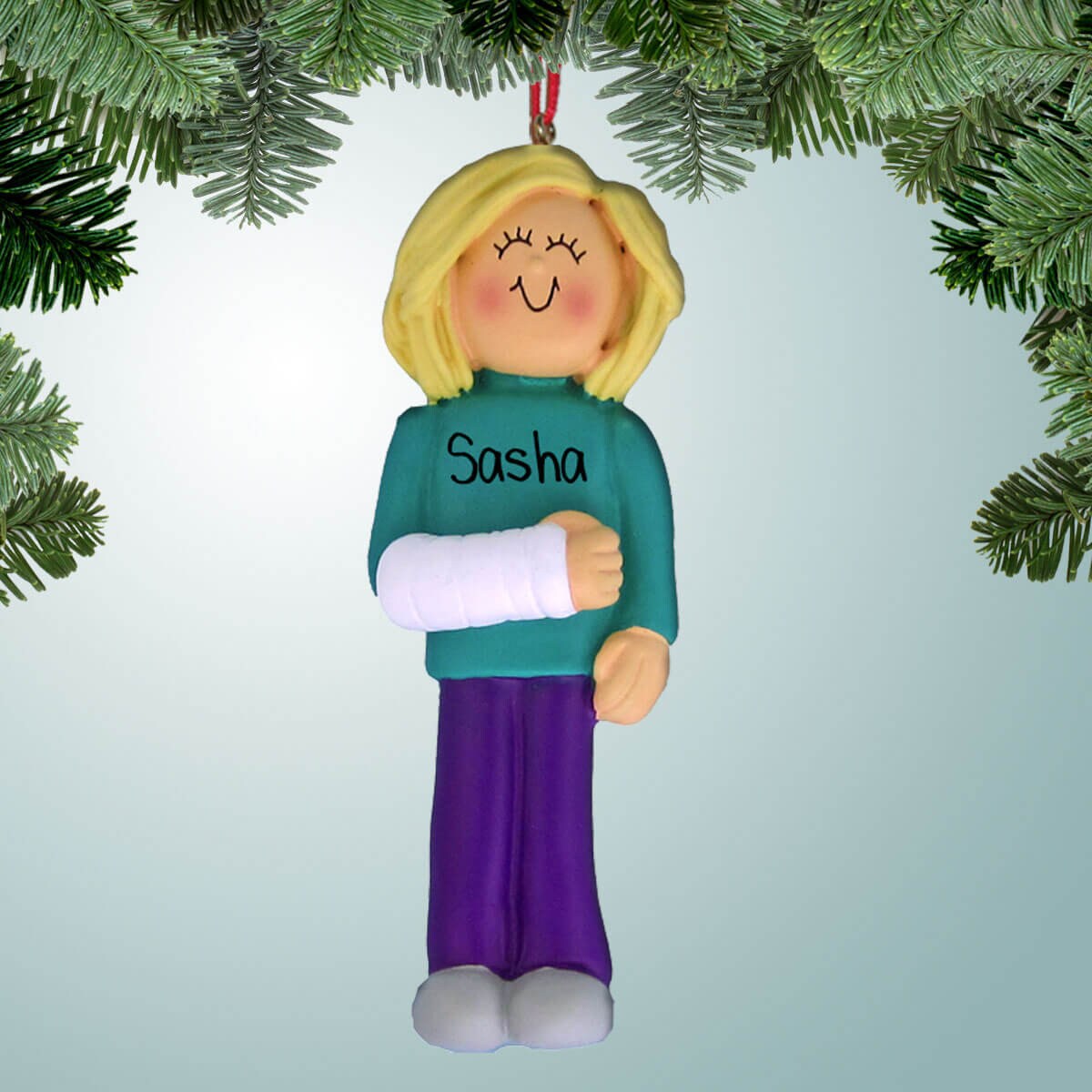 Female With Broken Arm Blonde Christmas Ornaments Cast - Etsy Female With Broken Arm Blonde Christmas Ornaments Cast - Etsy