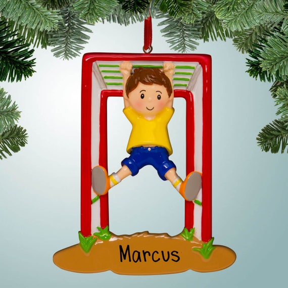 Jungle Gym Boy Personalized Christmas Ornaments Gymnastics Etsy