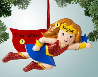 Superhero - Female Hero - Heroine - Personalized Ornaments - Favorite Characters - Comic Book