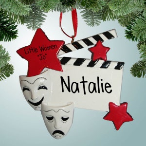 Drama Star - Christmas Ornaments - Drama & Theater school play - actor - actress - Free Shipping Eligible