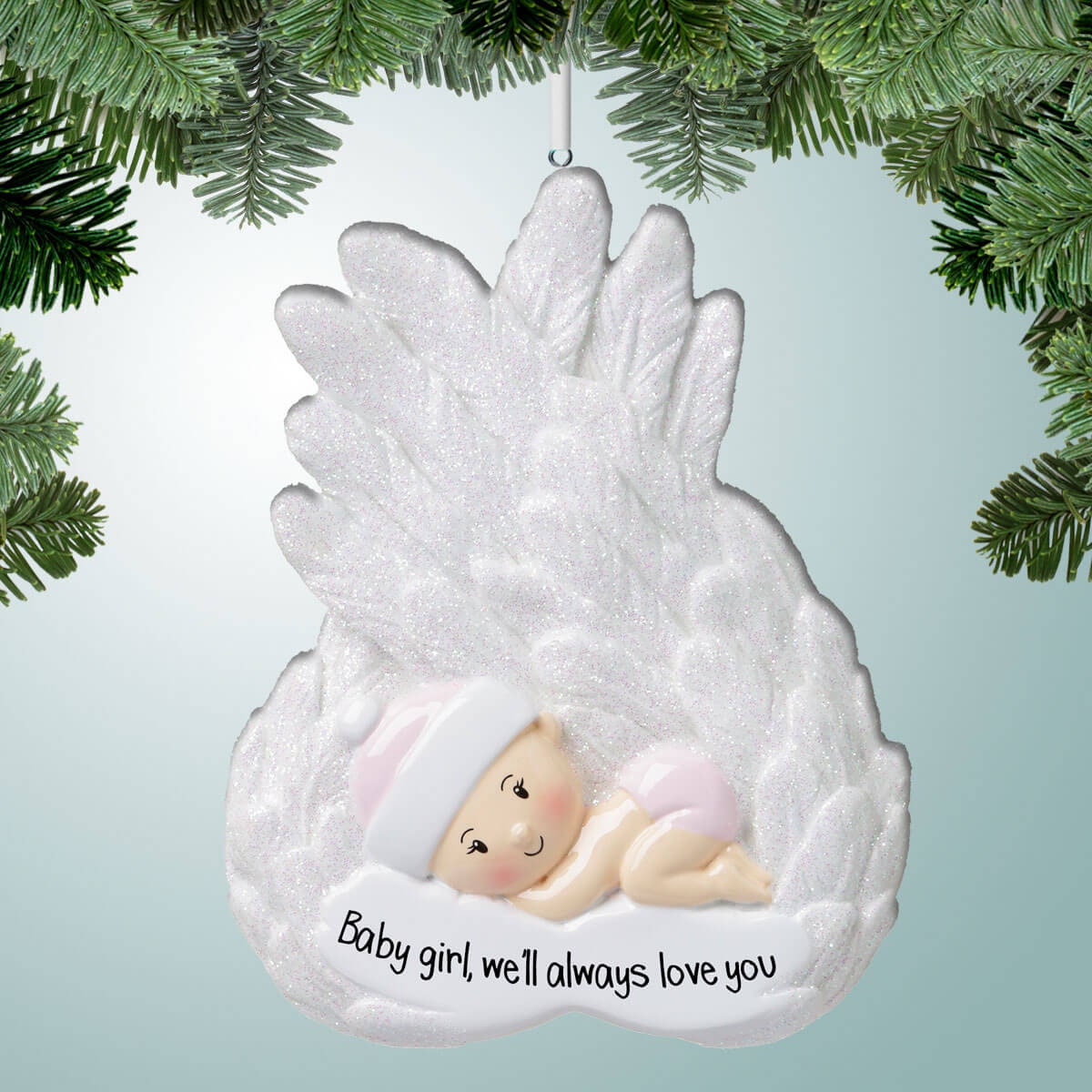 Baby Girl Angel Christmas Ornaments Our Baby in Heaven  Etsy UK