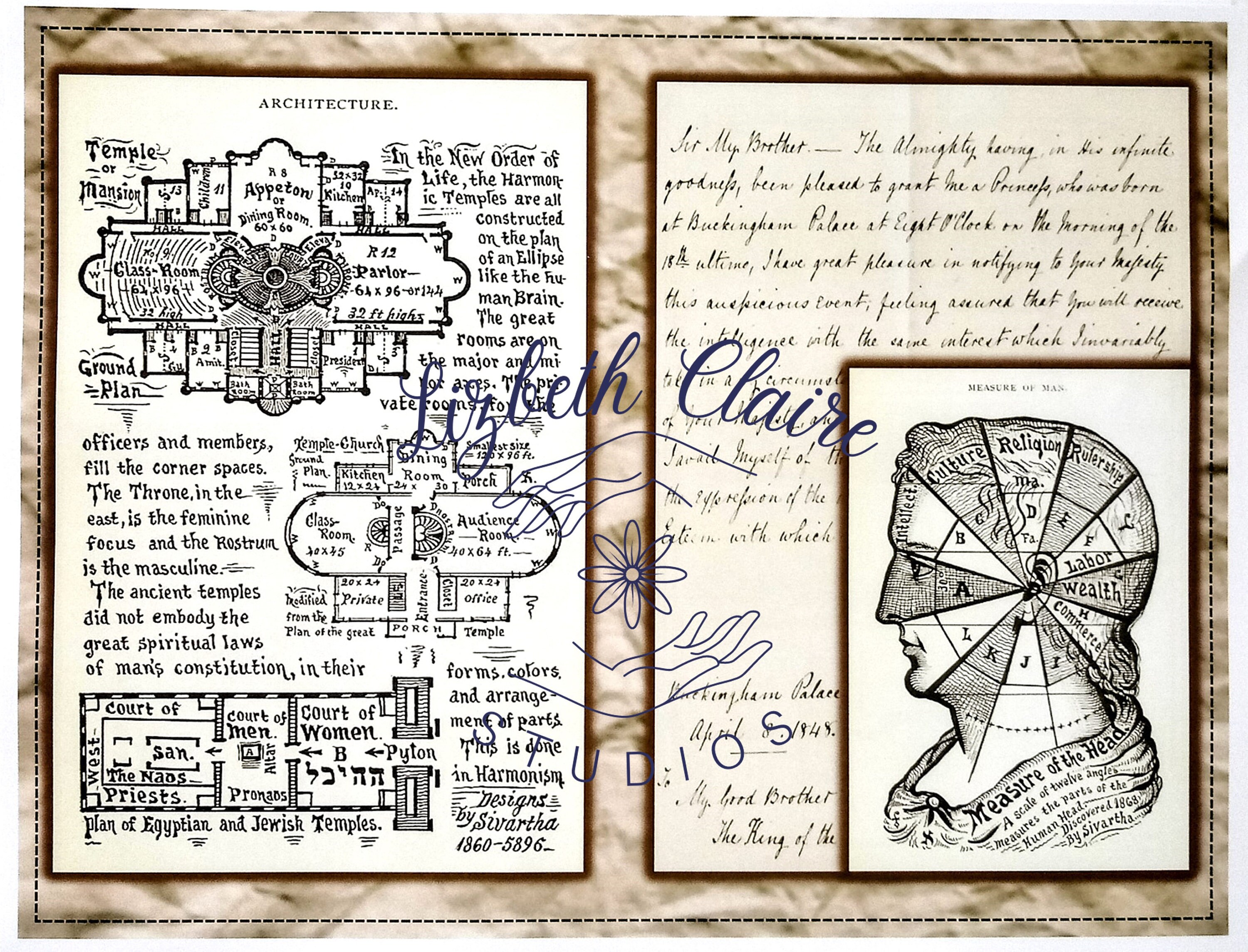 Mens Junk Journal Background Page Set Instant Download Digital