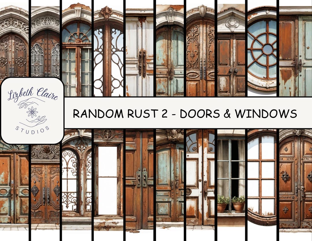 Random Rust 2 - Doors & Windows Instant Digital Download Junk Journal ...