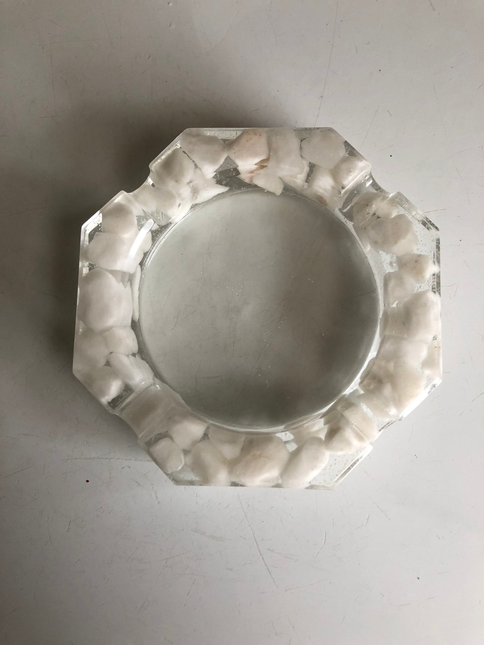 Resin Rock Filled Ashtray Etsy