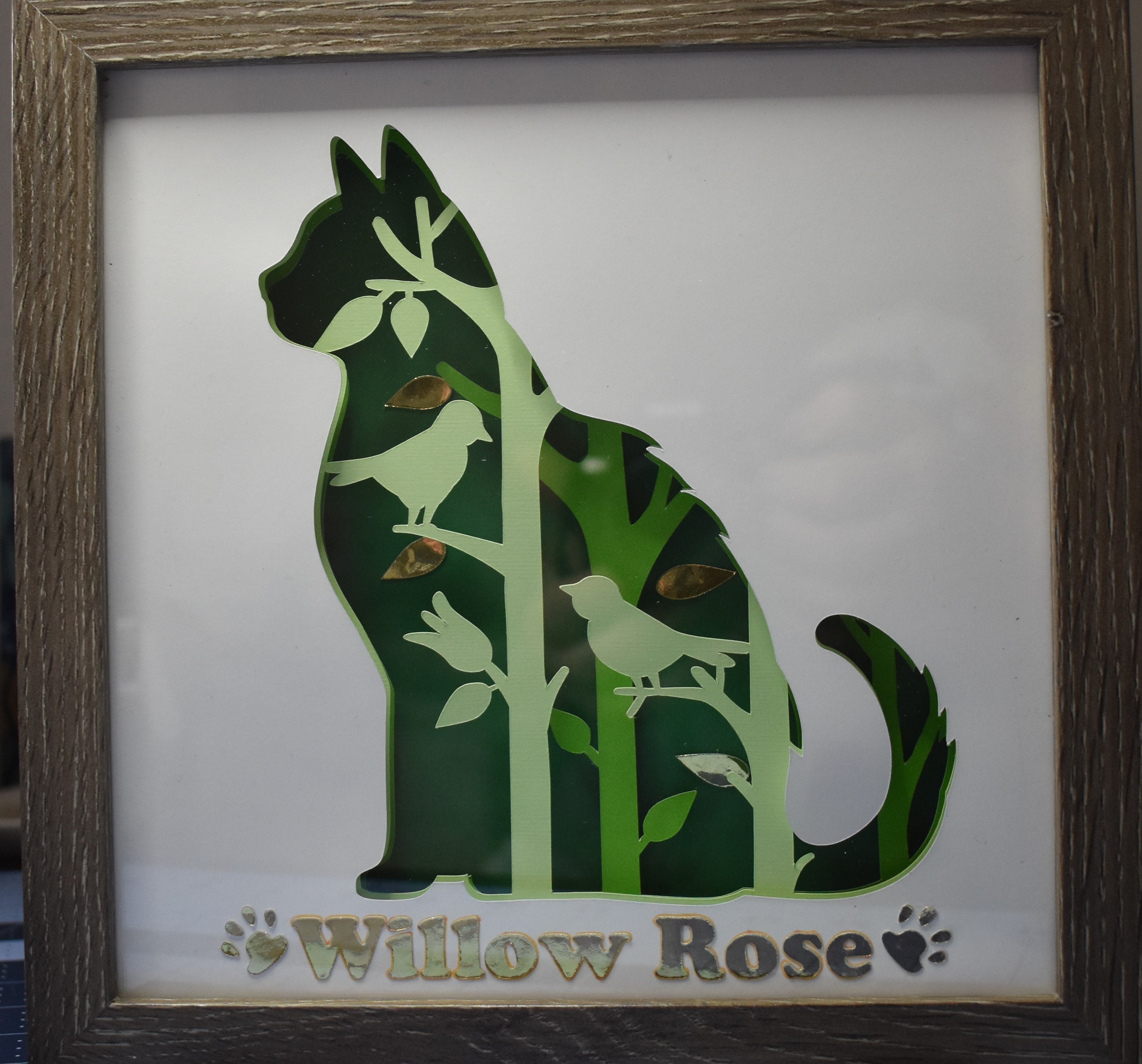 Pet Shadow Box Cat Shadow Box Pet Keepsake Pet Gift Custom Etsy