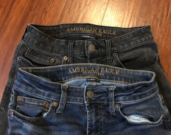 american eagle women's slim straight jeans