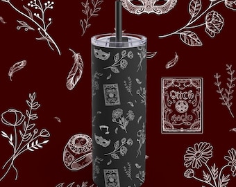 Bicchiere opaco ispirato a The Vampire Dairies da 20 once / Bevande Tazza da caffè Bevanda Elena Damon Stefan Salvatore Mystic Falls TVD Regali TV Carini