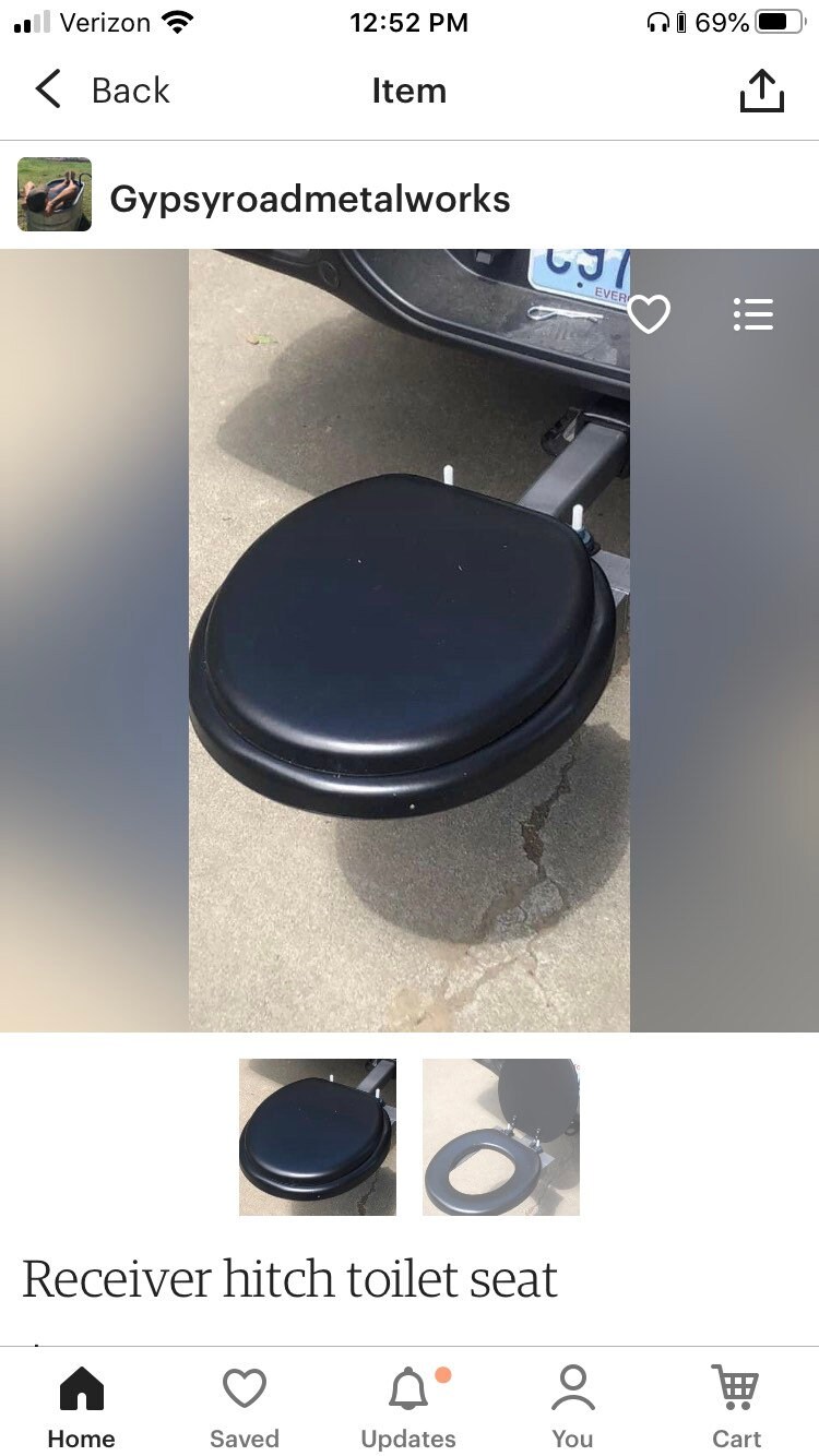Receiver hitch toilet seat Etsy