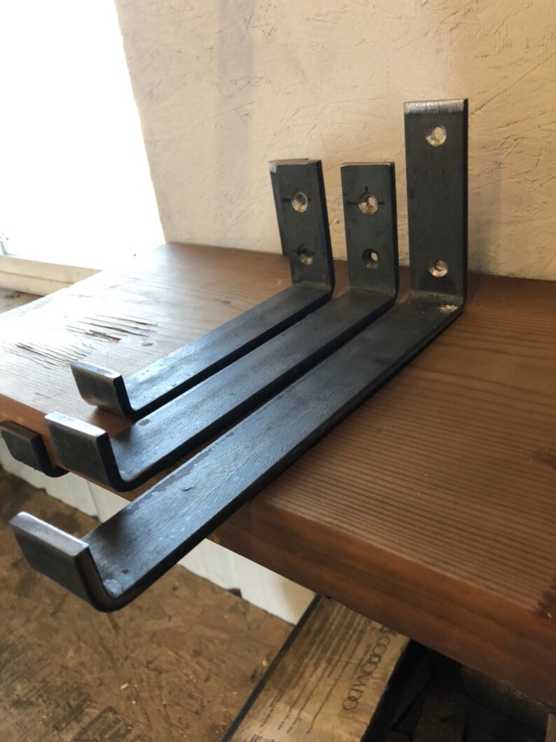 Shelf bracket rustic farmhouse Iron Etsy