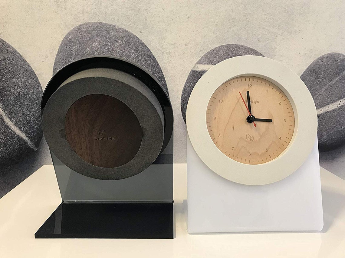 Zen2design CORE desk modern clock white black Etsy