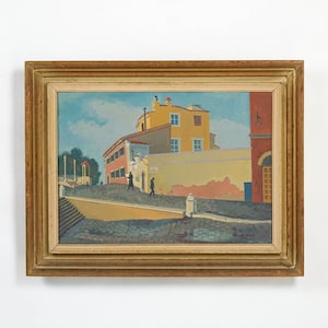 Original Signed Cityscape, Kenneth Stubbs 1907-1967 1952 image 1