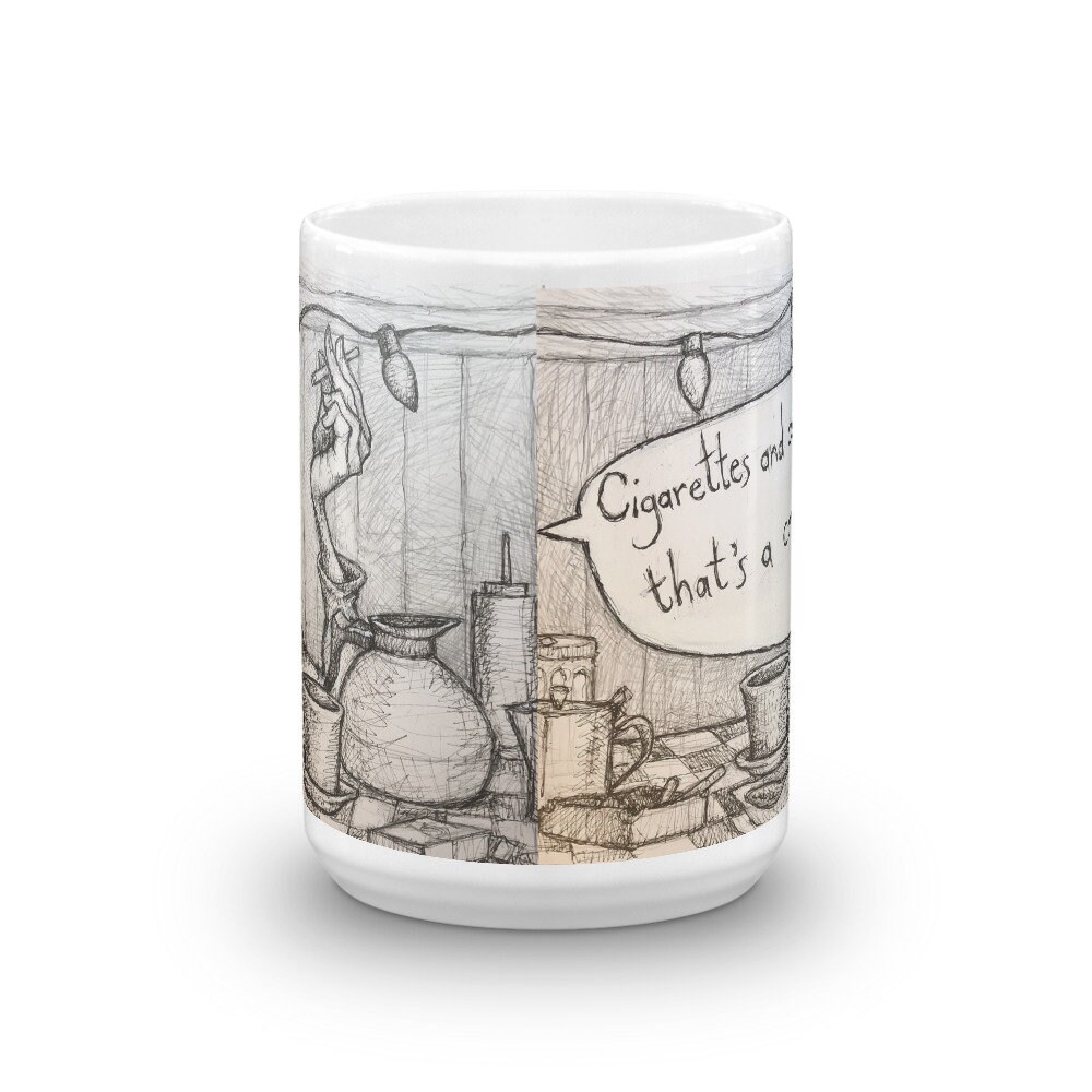 Iggy Pop from Coffee and Cigarettes Mug Etsy