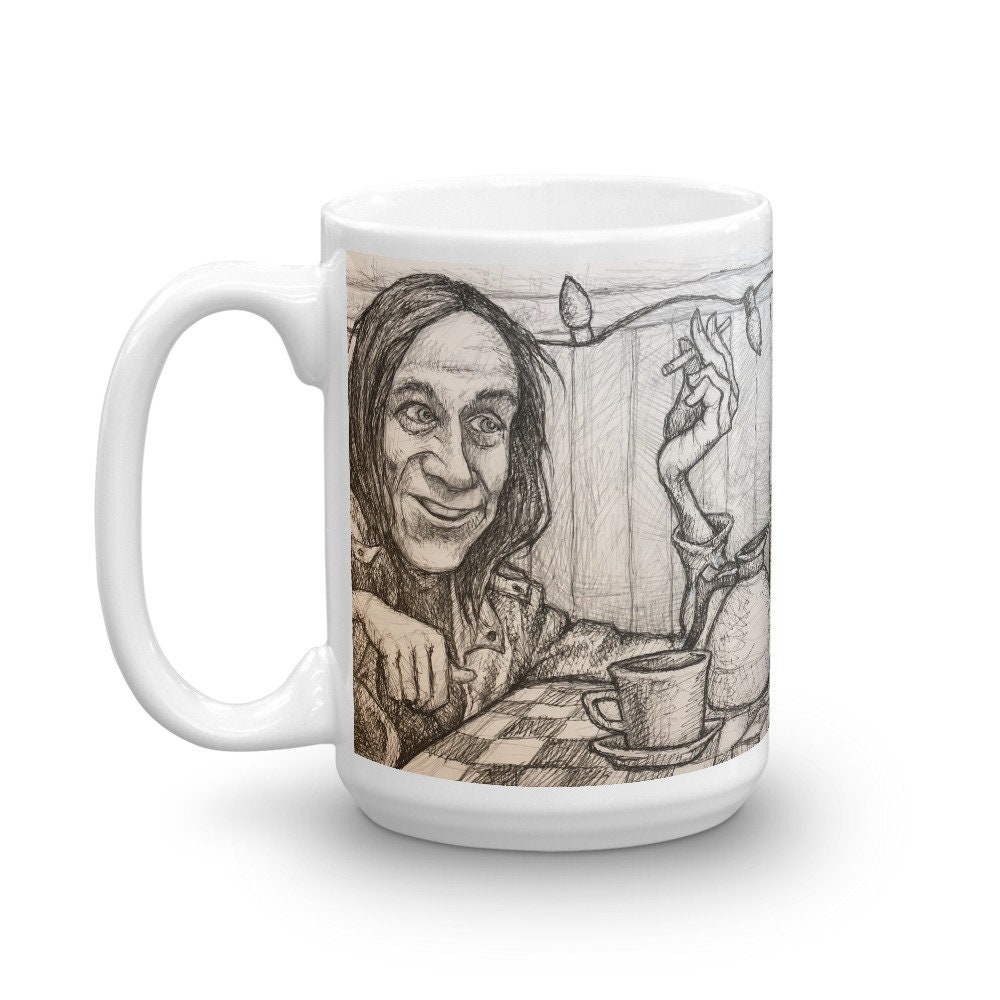 Iggy Pop from Coffee and Cigarettes Mug Etsy
