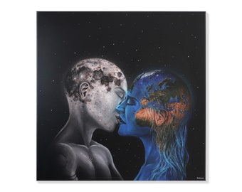 Universal Love - print op doek 70x70 cm