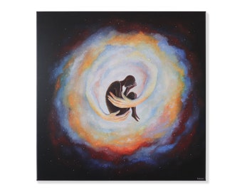 Universe Hug - Druck auf Leinwand 50x50 cm