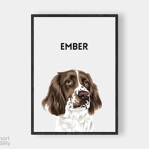 Ritratti di cani personalizzati / Ritratto di cane personalizzato / Regalo artistico personalizzato per cani