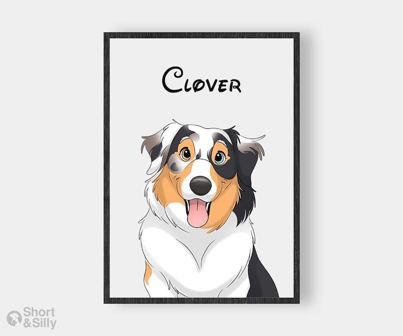 Cartoon Pet Portrait | Custom Cartoon Pet Portrait | Cat & Dog Portrait From Photo | Pet Cartoon Style | Custom Cat Gift image 7