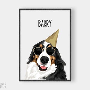 Pittore di cani / Ritratto di cane personalizzato / Regalo d'arte personalizzato per cani