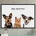 Multiple pet Portrait | Custom 3 Pet Portrait | Pet Portrait from Photo | Custom Dog Art | Custom Cat Art | Personalized Pet Illustration 
