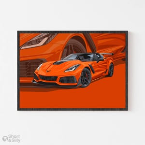Custom Car Portrait, Personalised Car Portrait, Gift for Car Lover, Fathers Day Gift, Gift for Him, Custom Car Sketch, Sports Car Portrait