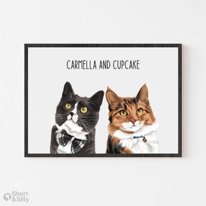 Pet portrait | custom cat portrait | cat portrait | custom cat art | cat portrait art | portrait from photo