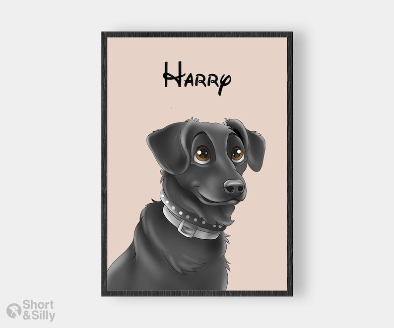 Cartoon Pet Portrait | Custom Cartoon Pet Portrait | Cat & Dog Portrait From Photo | Pet Cartoon Style | Custom Cat Gift image 6
