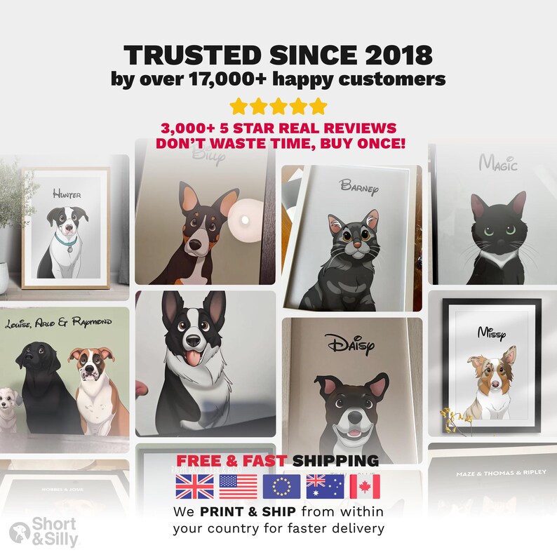a group of pictures of dogs and cats