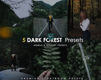 Dark Forest Lightroom Presets: Mobile & Desktop (DNG, XMP)