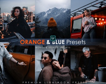 Orange & Blue Lightroom Presets - Compatible with desktop and mobile