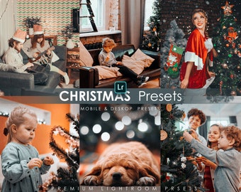12 Christmas Lightroom Presets | DNG and XMP format | Preset for instagram and blogger