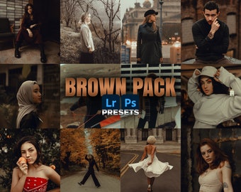 Brown Lightroom Presets: Mobile & Desktop, Professional Pack