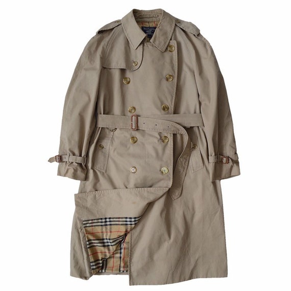 BURBERRY double breasted trench coat, belted, nova