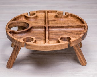 Tremass Home Wine table, Wooden wine table