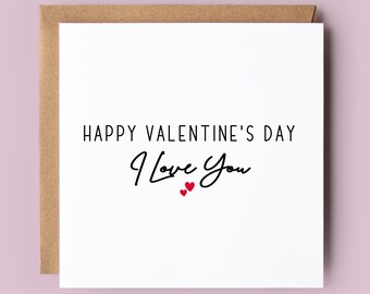 Carte de Saint-Valentin, carte de Saint-Valentin pour lui, pour elle, joyeuse Saint-Valentin, Saint-Valentin, Saint-Valentin, je t'aime, coeurs, carte d'amour