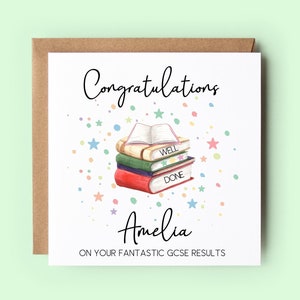 Carte de félicitations personnalisée, carte de félicitations, GCSE, résultats GCSE, résultats d'examens, carte bravo, carte de célébration, vous l'avez fait