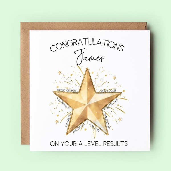 Exam Congratulations Personalised Etsy UK