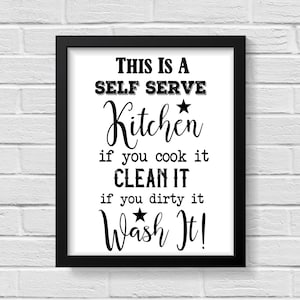 Kitchen Decor / Kitchen Wall Decor / Kitchen Wall Art / Kitchen Signs / Lustige Kitchen Prints / Kitchen Art / Kitchen Poster / Home Decor