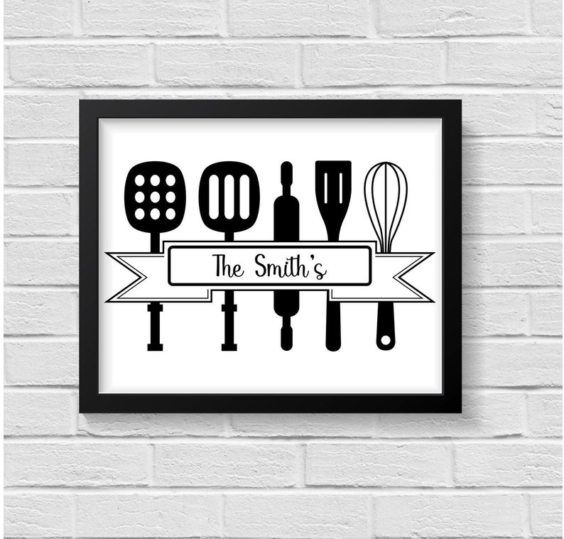 Kitchen Decor / Family Name Sign / Kitchen Signs / Kitchen Etsy UK