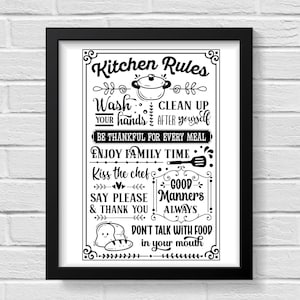 Kitchen Wall Art / Kitchen Signs / Kitchen Decor / Kitchen Wall Decor / Kitchen Prints / Prints / Wall Art / Kitchen Art / Kitchen Poster