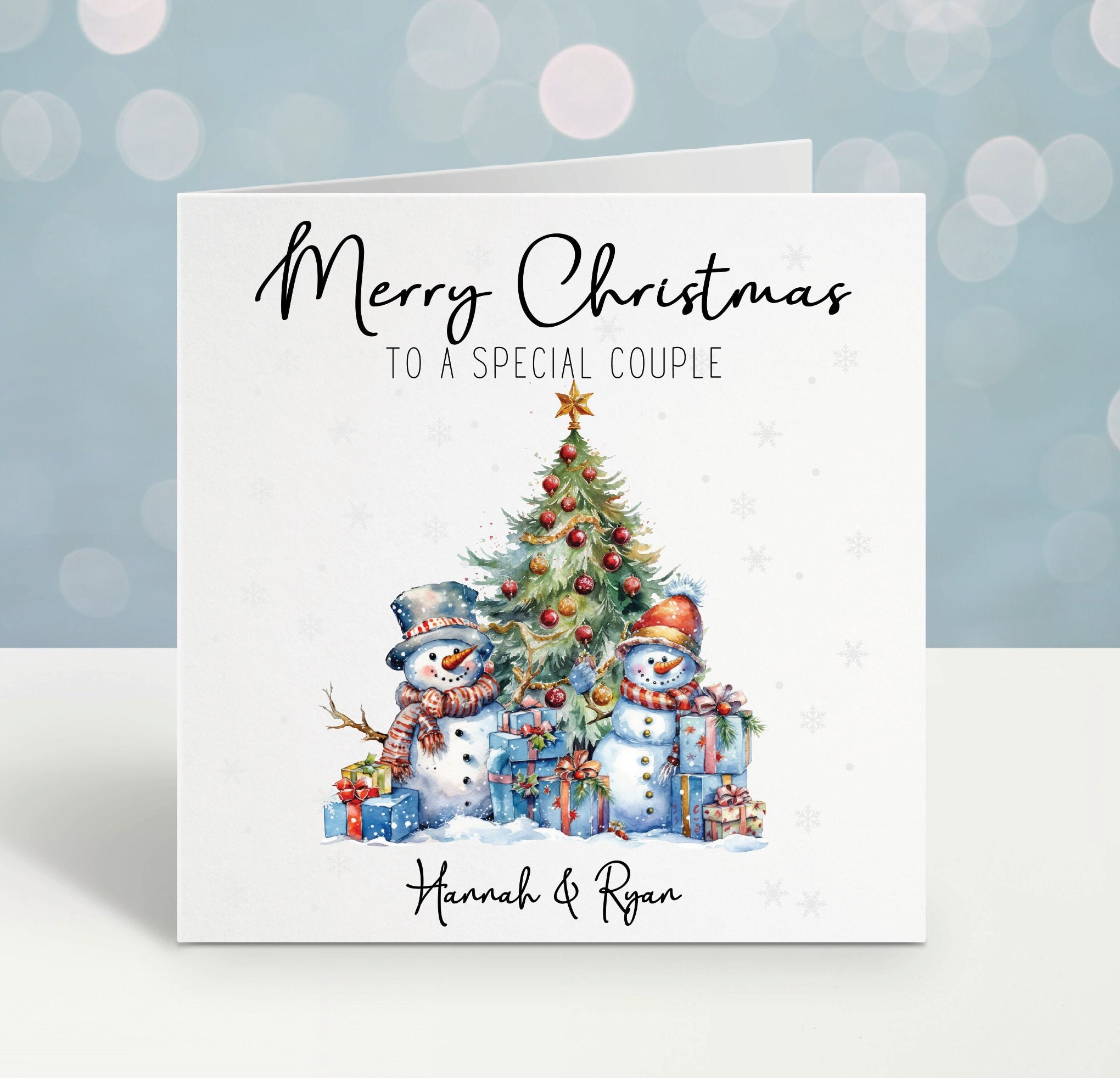 Piccadilly Greetings Christmas Card For Mum & Dad Snowman - View #7