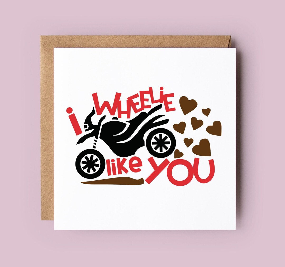 Valentine Card, Motorbike, Motorcycle, Valentine Card for Him ...