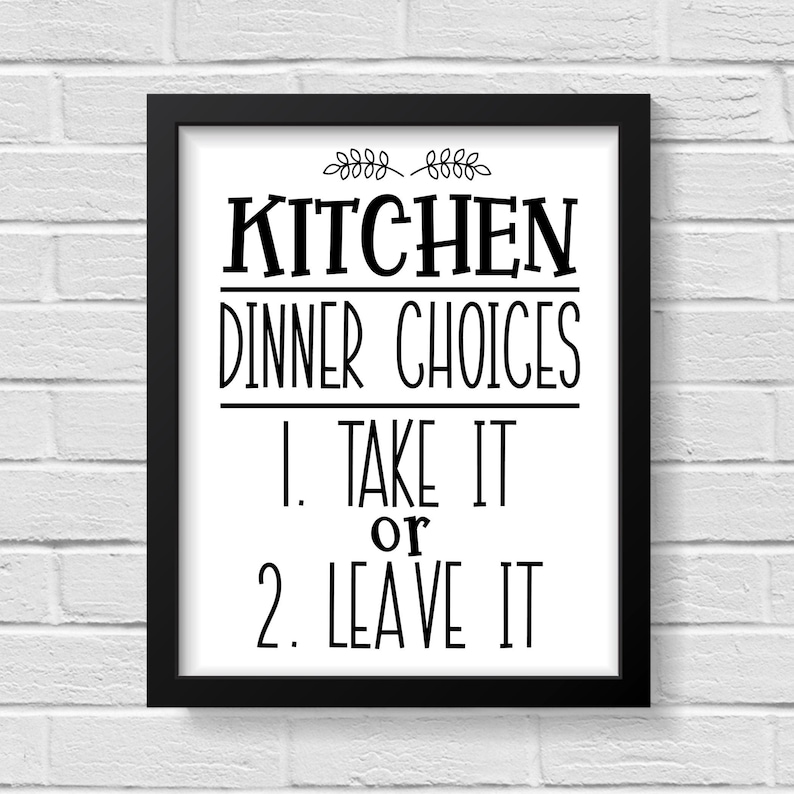 Kitchen Prints / Funny Wall Art / Funny Print / Kitchen Decor Etsy