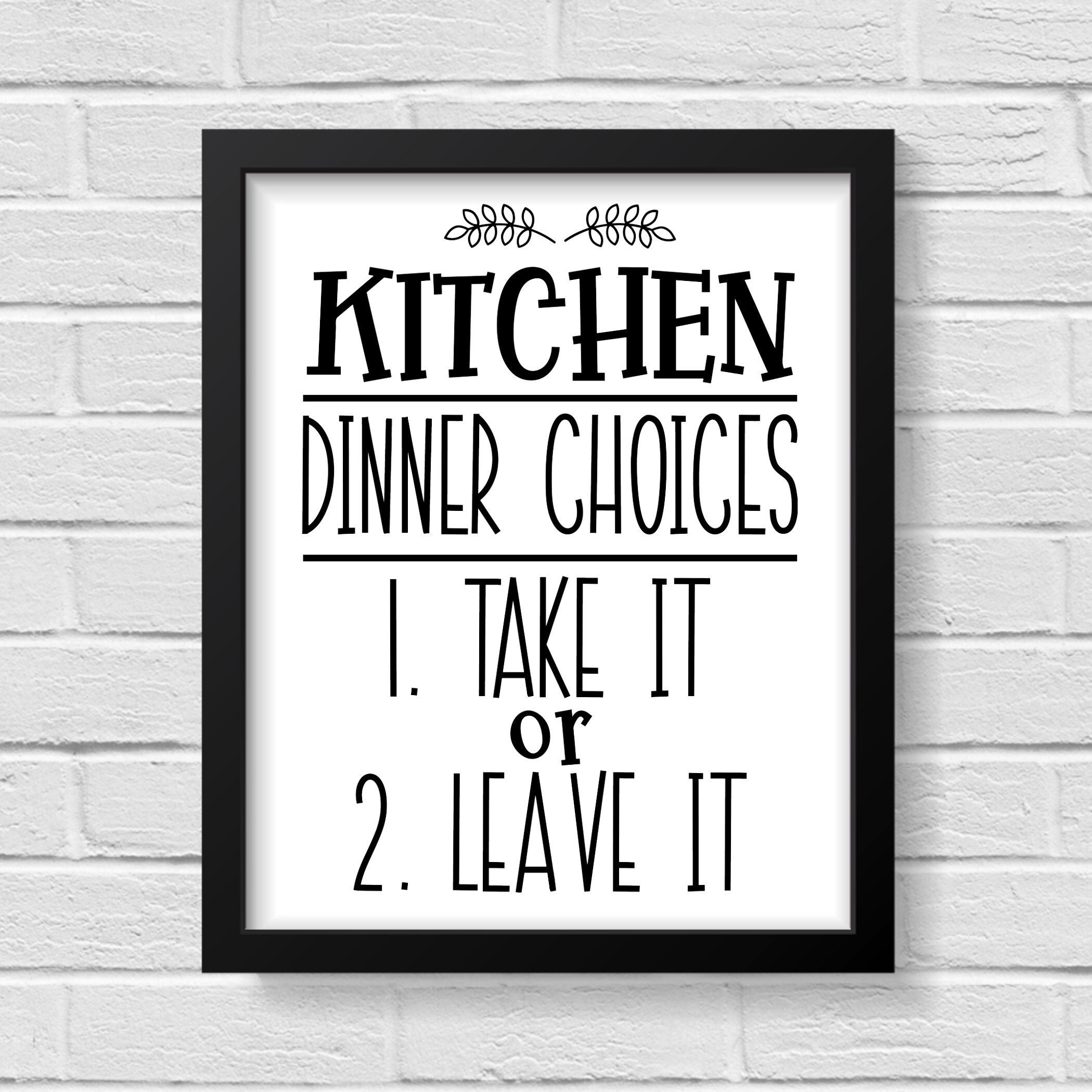 Kitchen Prints / Funny Wall Art / Funny Print / Kitchen Decor Etsy