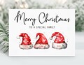 Personalised Family Christmas Card, Family Card, Santa Hats, Christmas Hats, Special Family Card, Personalised Christmas Card, Family Names