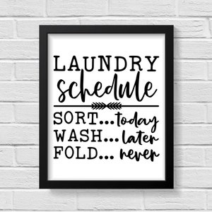 Laundry Room Decor | Laundry Room Signs | Laundry Sign | Laundry Room | Laundry Poster | Funny Laundry | Laundry Room Art | Home Decor