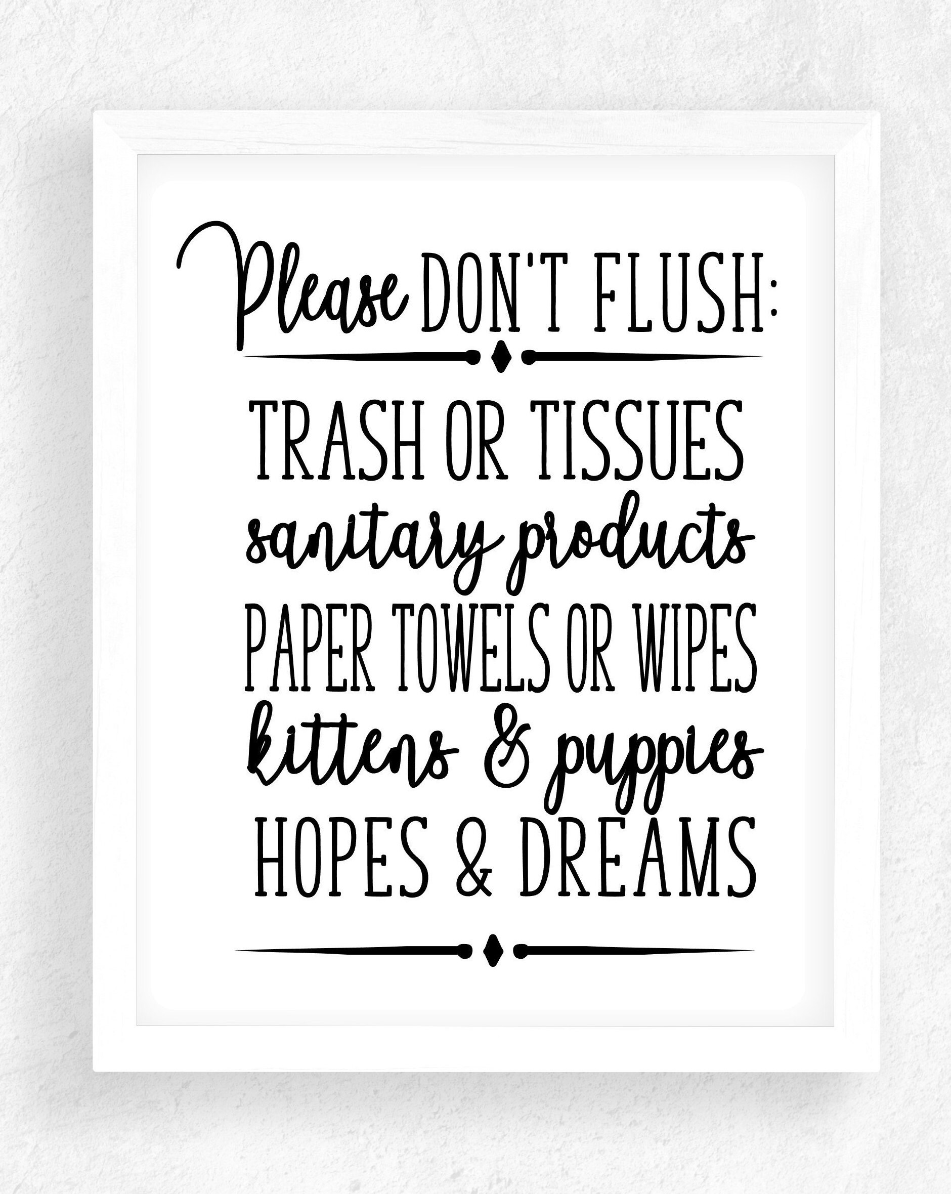 Bathroom Wall Decor / Bathroom Rules / Bathroom Prints /funny Etsy